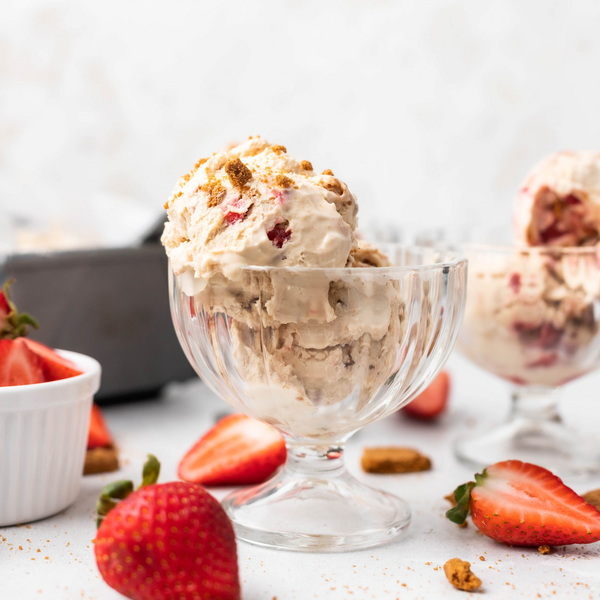 Strawberry Cookie Butter Ice Cream